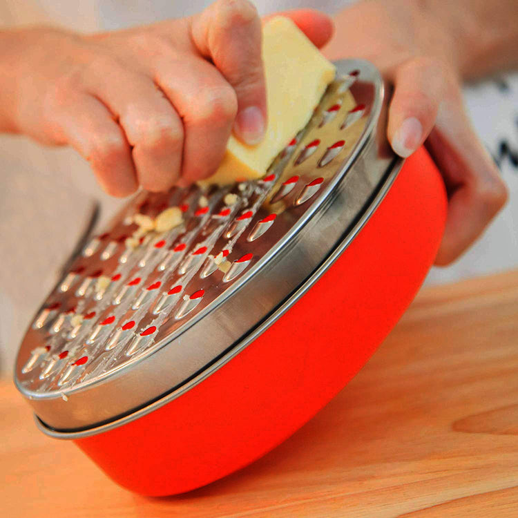 Cheese Grater Citrus Lemon Zester with Food Storage Container & Lid