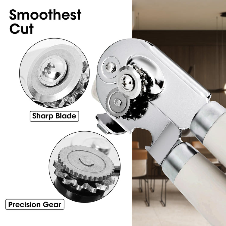 Heavy Duty Hand Can Opener Manual with Magnet Lid Remover