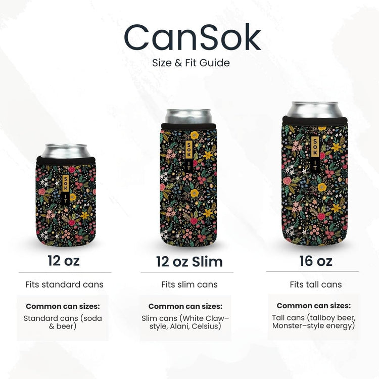 CanSok Sleeve for Beer & Soda Insulated Neoprene Cover