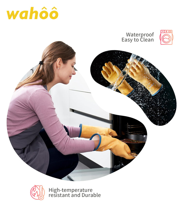 wahoo 12 Inch Liquid Silicone Oven Mitts