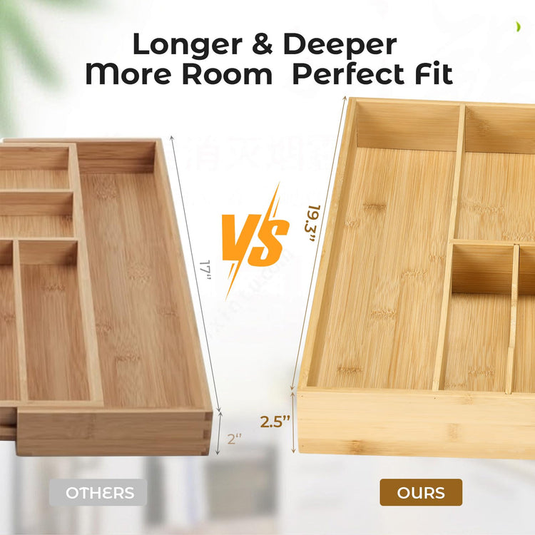 Silverware Organizer for Kitchen Drawers