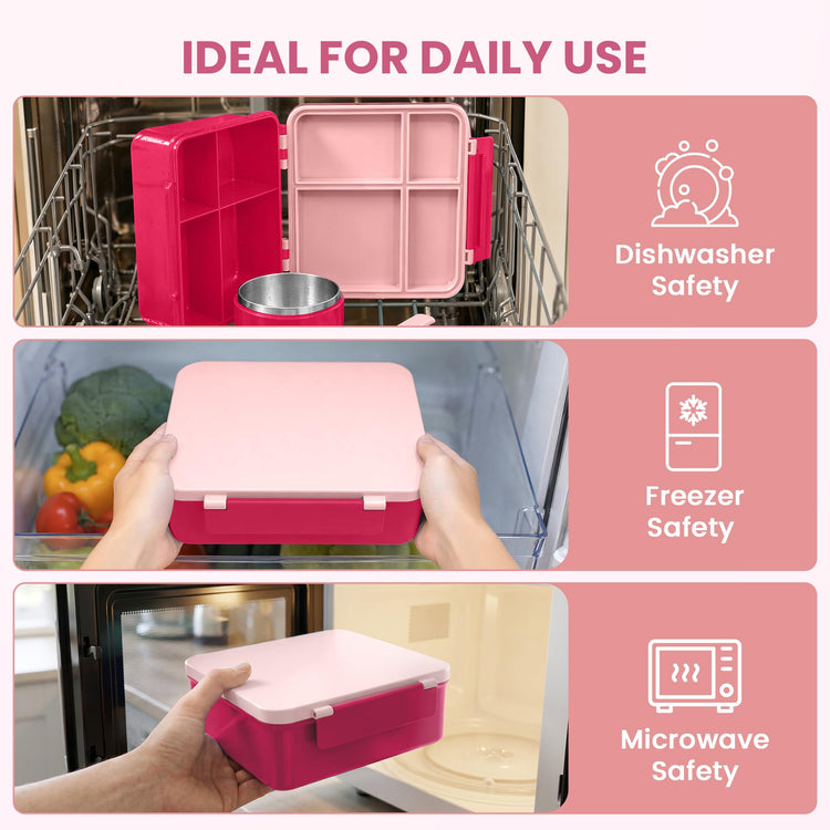 Bento Lunch Box for Kids with 8oz Soup Thermo