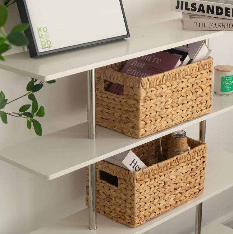 KOKODO Wicker Storage Basket Set of 2 (2 Count)