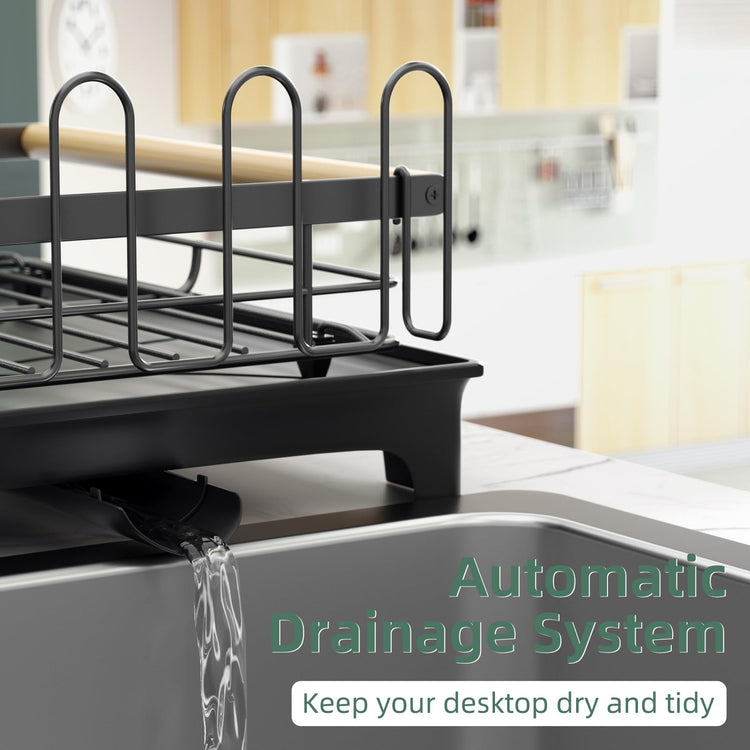2 Tier Dish Rack with Drainboard