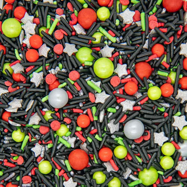 Black Space Wars Sprinkles for Cake Decorating