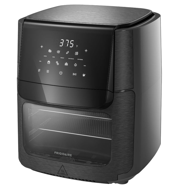 5-in-1 Air Fryer Combo Oven with Viewing Window, Large 12.6 QT Capacity, Digital Display, 5 Cooking Modes, 7 Recipe Presets, Automatic Shake Reminder, PFAS-Free Cooking Surfaces, Black