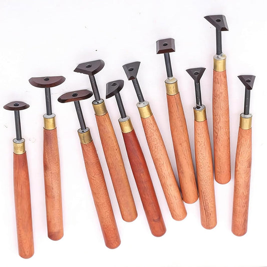 10 Piece Professional Pottery Trimming Tool Set