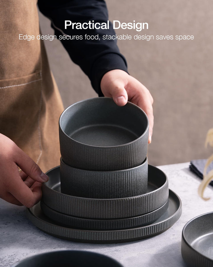 Star Dinnerware Sets with Mugs (24 Count)