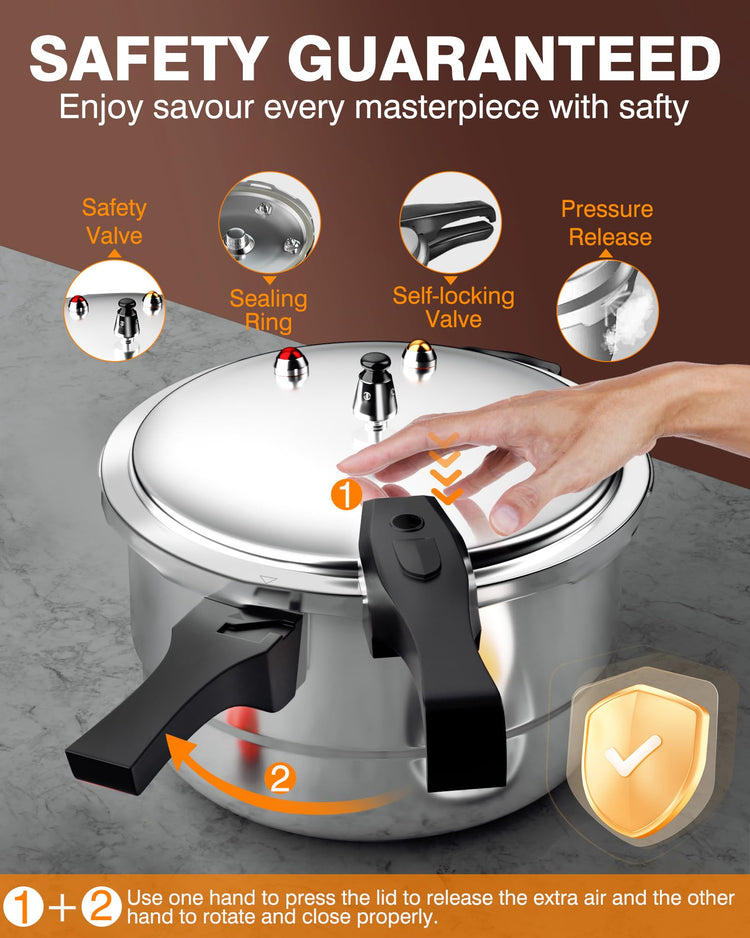 11Qt Aluminum Pressure Cooker w