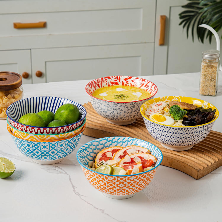 24 Oz Ceramic Soup Bowls Set of 6 (6 Count)