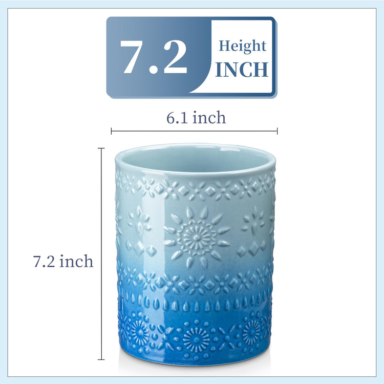7.2" Extra Large Ceramic Utensil Holder