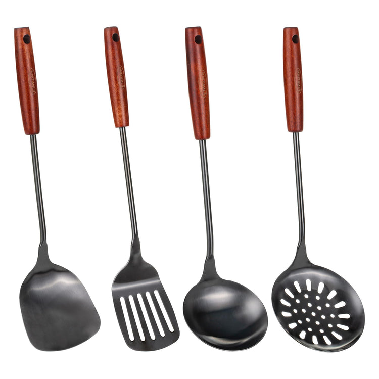17inch Wok Spatula and Ladle (4 Count)