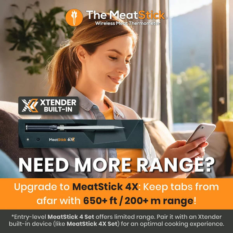 MeatStick 4 Smart Wireless Meat Probe with 4 Sensors & Limited Range
