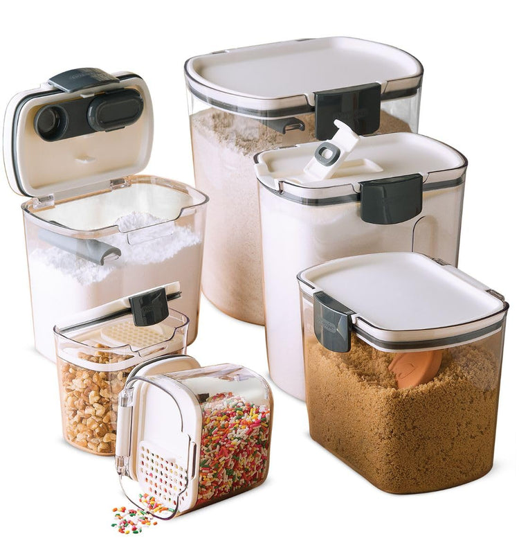 ProKeeper Baker's Airtight Kitchen Storage Canister Container Set for Flour
