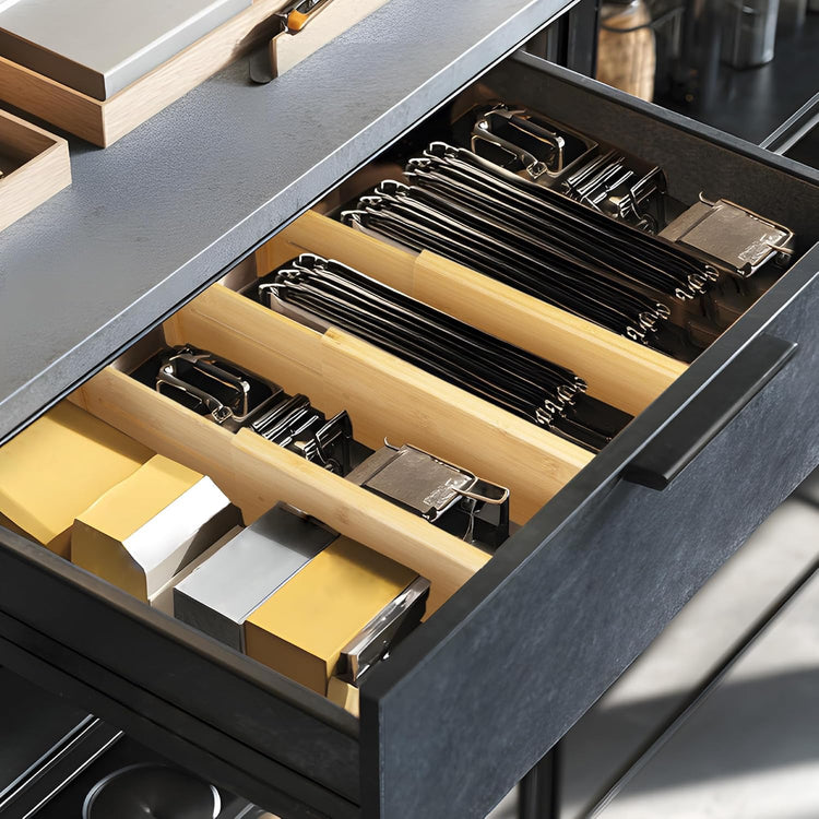 3 Pack Bamboo Drawer Dividers