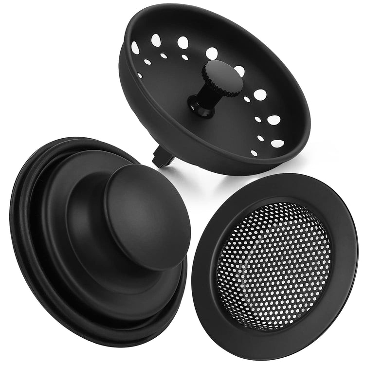 Kitchen Sink Drain Strainer 3 Pack Stainless Steel Sink Stopper (3 Count)