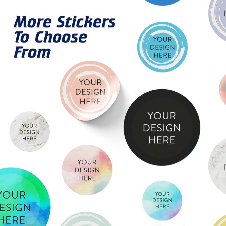 100 Custom Vinyl Stickers (100 Count)