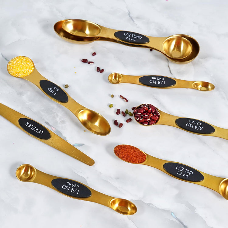 18 Pc Magnetic Measuring Cups and Spoons Set