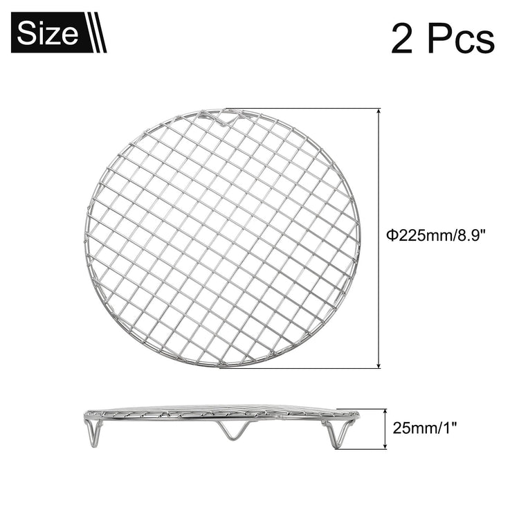 2 Pcs Round Cooking Rack with Legs (2 Count)