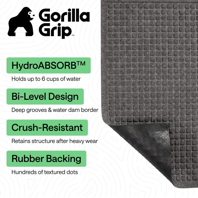 Ultra Absorbent Front Door Mat Outside Entrance 47x35