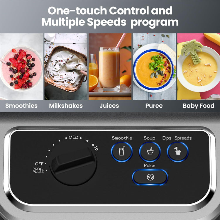 1500w Blender for Kitchen with Pre
