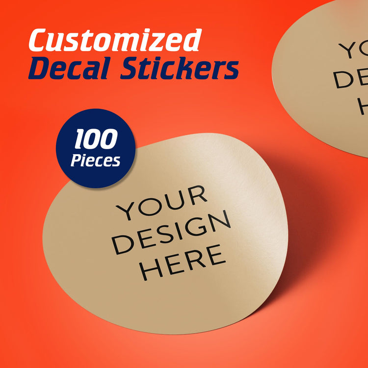 Custom Vinyl Stickers Your Image (100 Count)