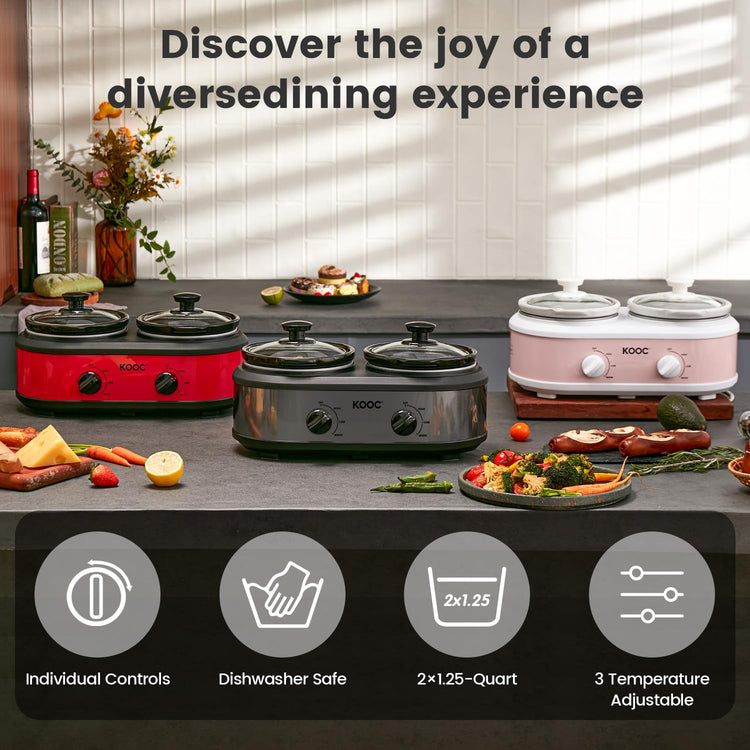 Double Small Slow Cooker