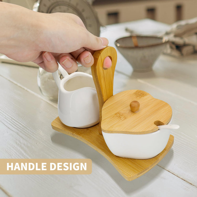 Creamer and Sugar with Carry Tray Set