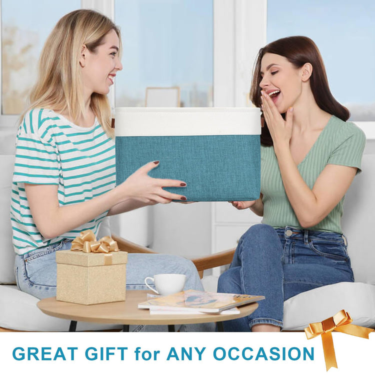 Storage Bins Large Fabric Storage Baskets for Shelves 3 Pack (3 Count)