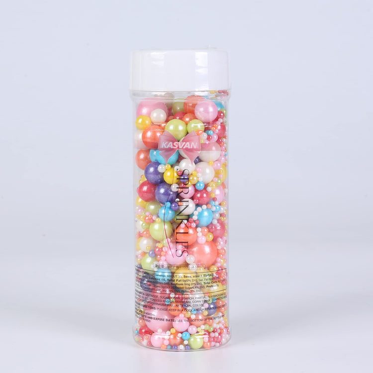 Mixed Pearl Sugar Sprinkles (4.58 Ounce)