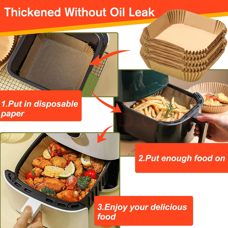 Small Air Fryer Liners (125 Count)