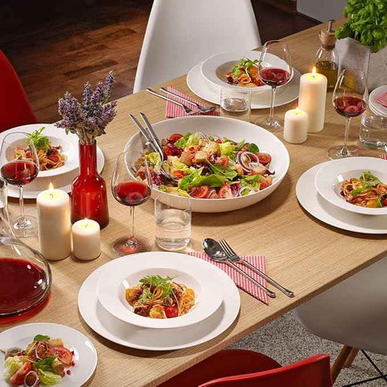 Villeroy & Boch For Me Round Vegetable Bowl, 15 in, Premium Porcelain, White