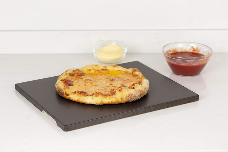 Pizza Stone Ceramic Coating 15"x12" Rectangular Pizza Stone for Oven Grill BBQ