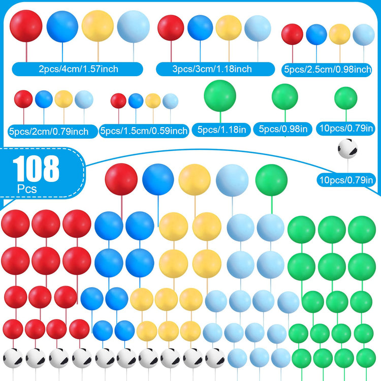 Balls Cake Topper (108 Count)