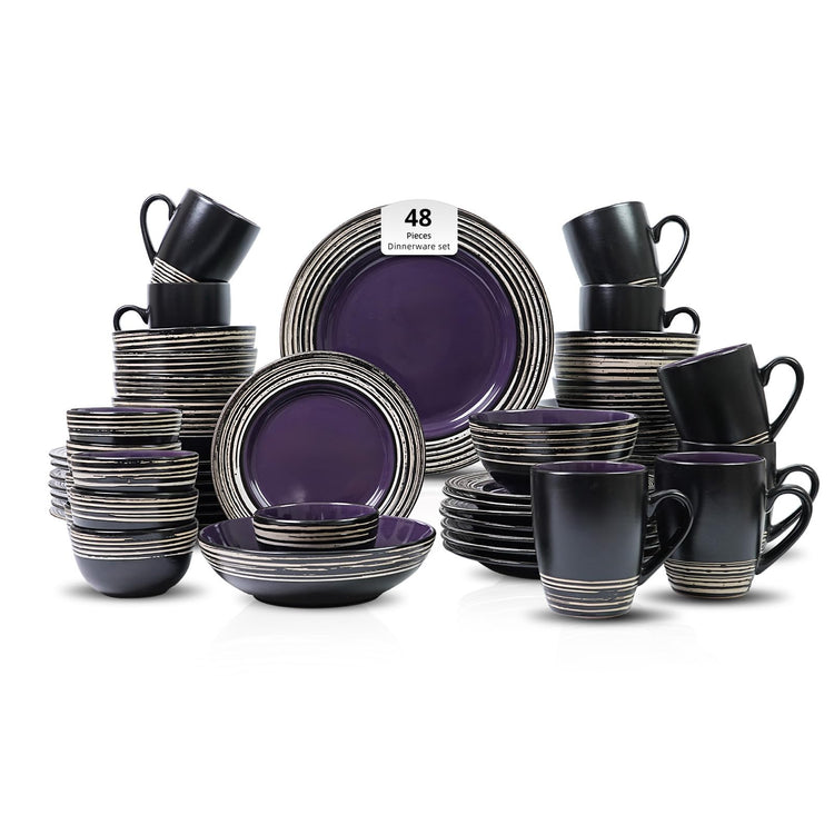 HomeVss 48 Piece Dinnerware Set