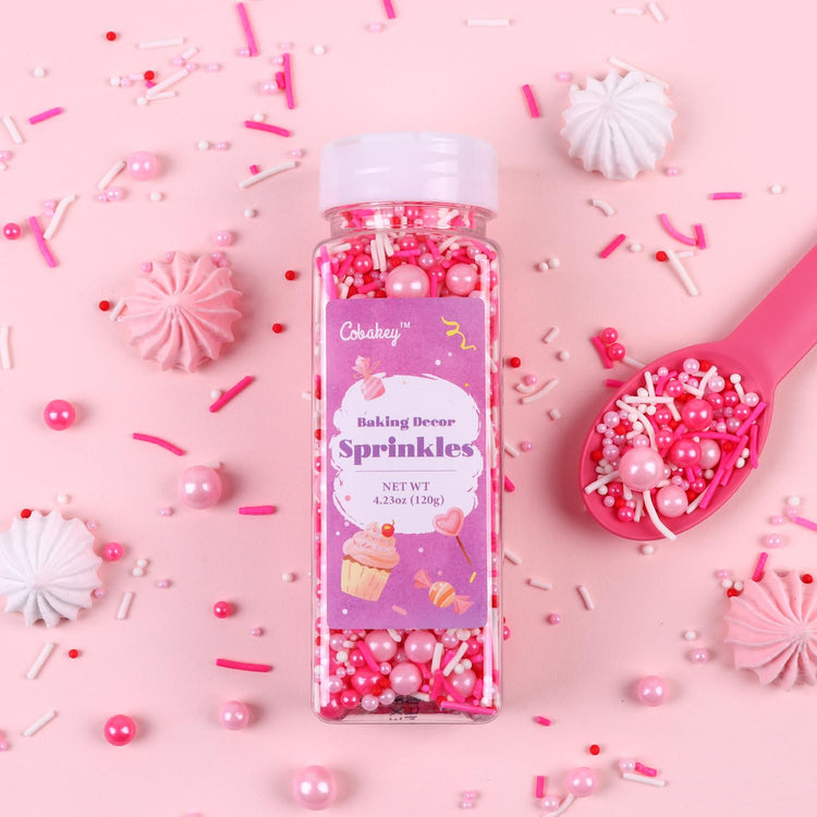 Pink Sprinkles for Cake Decorating 4.23ounce (4.23 Ounce)