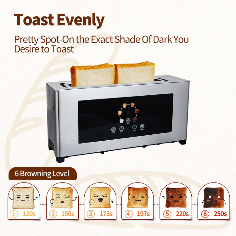 2 Slice Toaster with Touch Screen