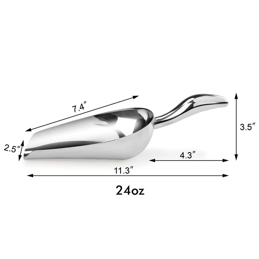 Restaurant Grade Stainless Steel Bar Ice Flour Utility Scoop