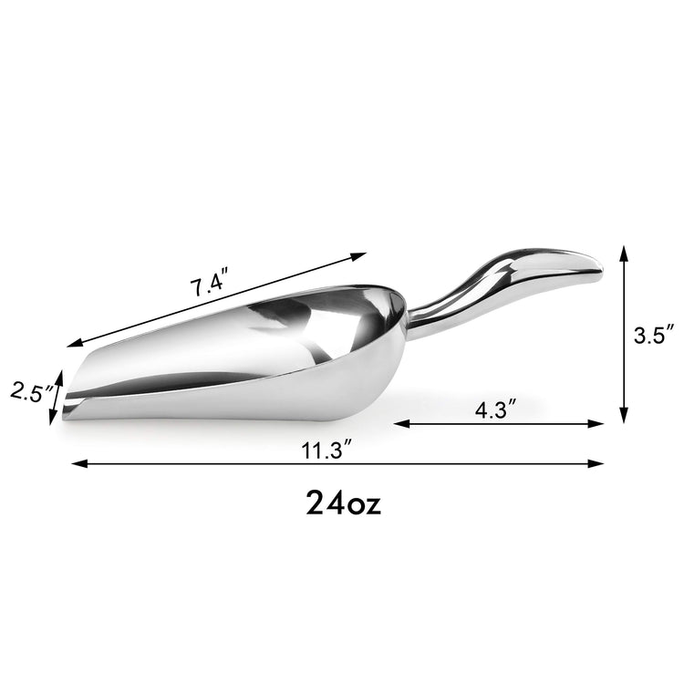 Restaurant Grade Stainless Steel Bar Ice Flour Utility Scoop