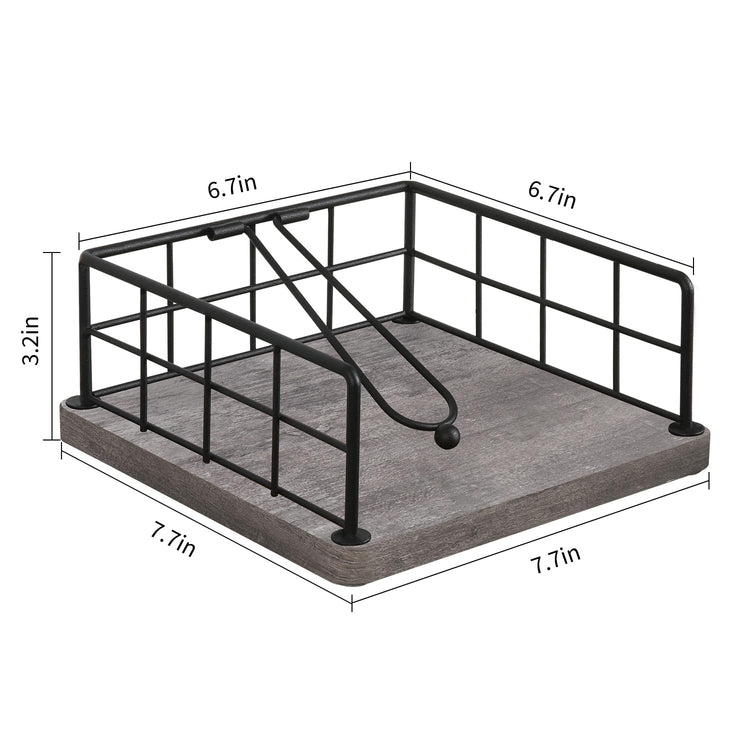Flat Napkin Holder for Table Wood