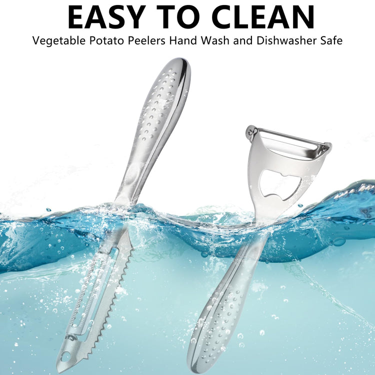 Potato Peelers Set of 2 Stainless Steel Peeler Y (2 Count)