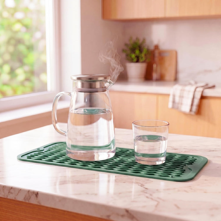 Silicone Dish Drying Mat for Multiple Usage