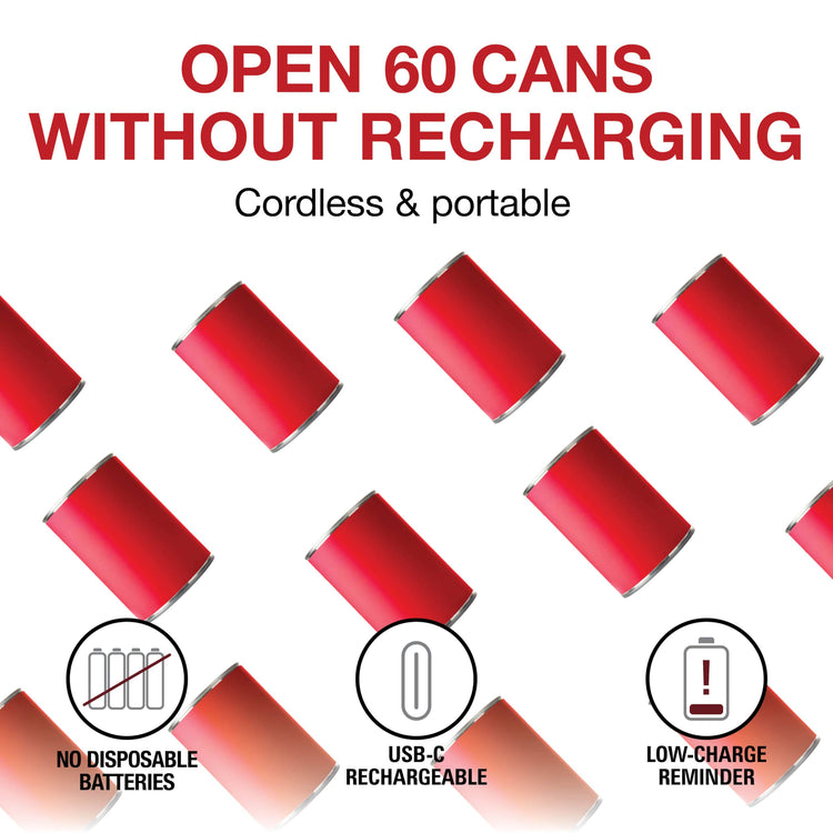 Hands Free Cordless USB Rechargeable Electric Can Opener