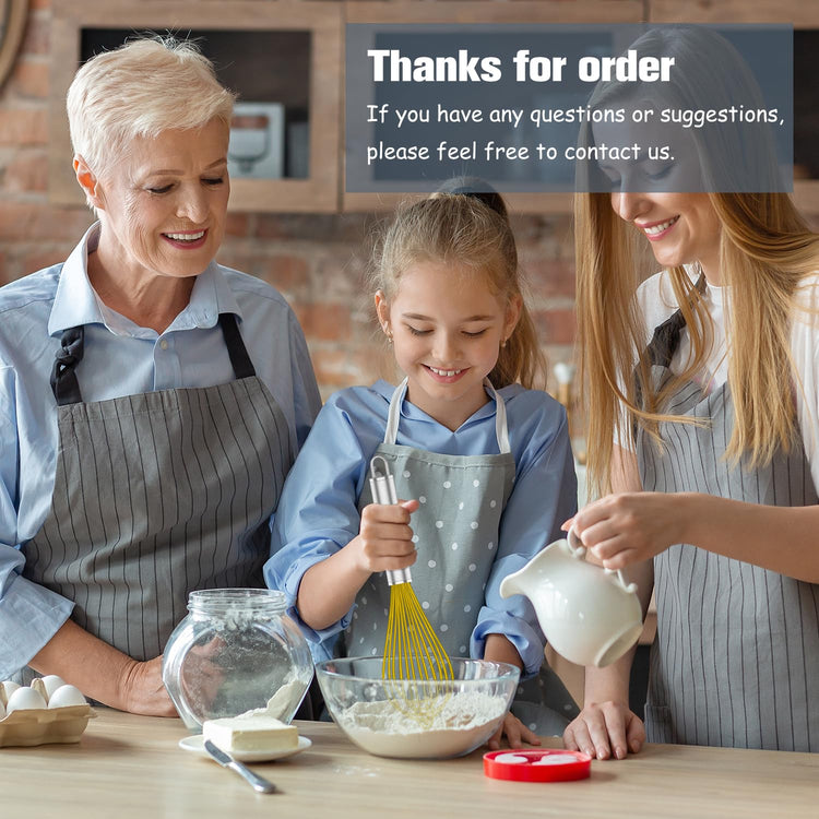 Yellow Silicone Whisk Set of 3 (3 Count)