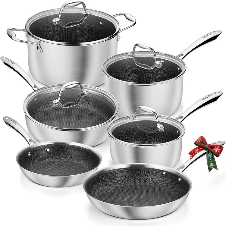 Triply Stainless Steel Cookware Set 10PCS