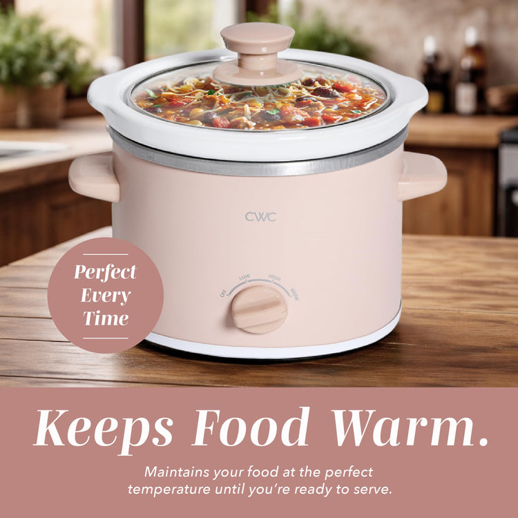 2QT Mini Electric Round Slow Cooker