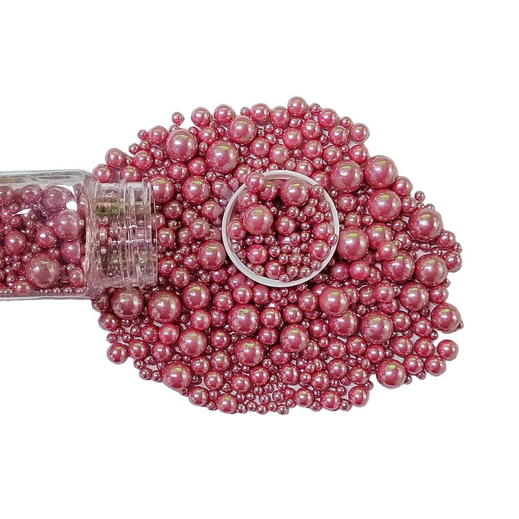 Edible Rose Gold Sugar Pearls Candy Sprinkles 120G (4.23 Ounce)