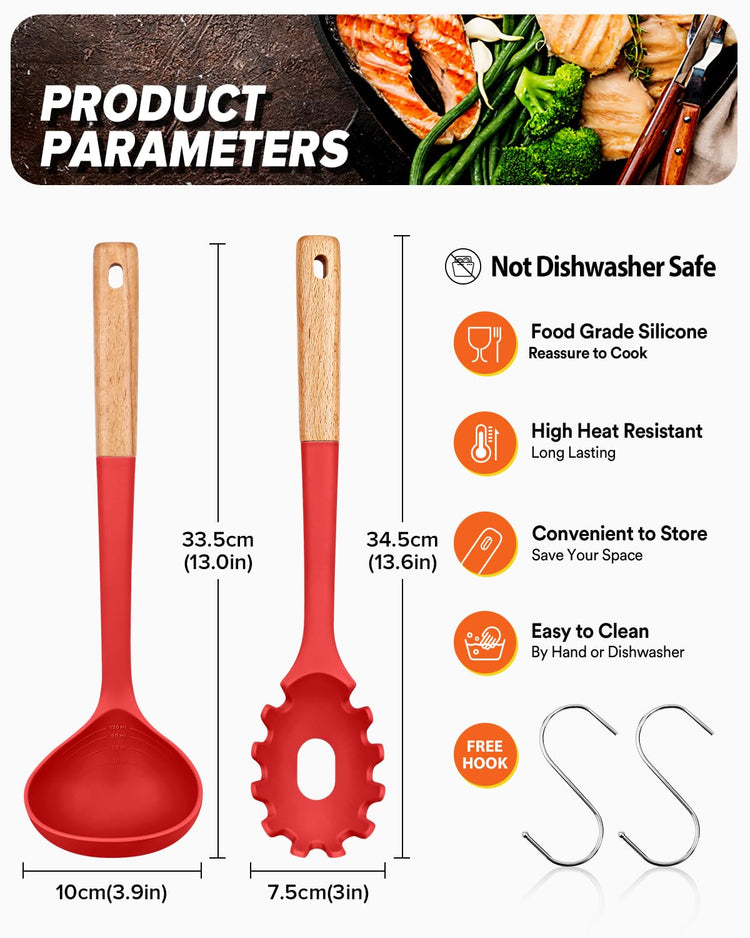 Kitchen Pasta Fork and Ladle Set (2 Count)