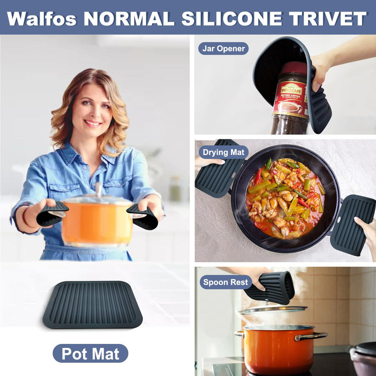 XXL Silicone Trivet 16 Inch and Trivets Mats 12 Inch (3 Count)