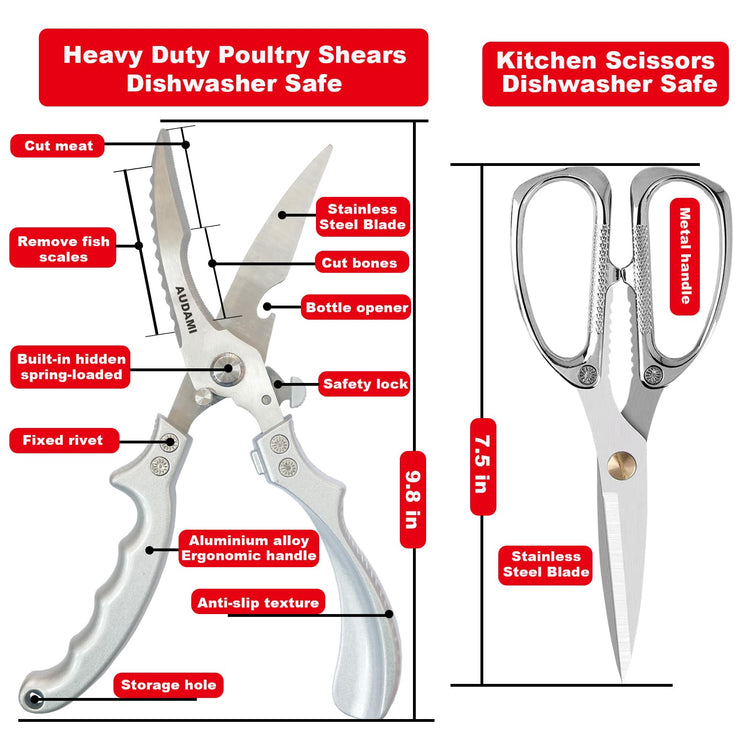 2 Pack Kitchen Shears